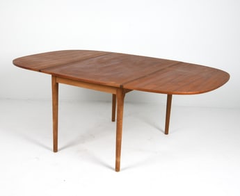 ATTR ARNE VODDER TEAK DROP-LEAF DINING TABLE 1960S