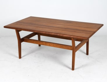 STYLE OF KARL EKSELIUS WALNUT COFFEE TABLE 1960S