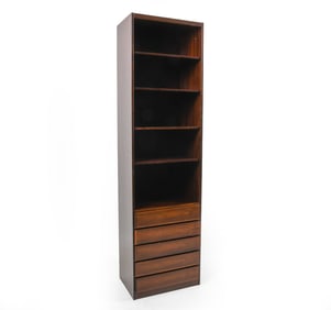 OMANN JUN SCAN-FLEX DANISH ROSEWOOD BOOKCASE 1960S