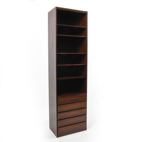 OMANN JUN SCAN-FLEX DANISH ROSEWOOD BOOKCASE 1960S