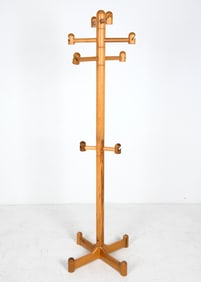 STYLE OF NANNA DITZEL SWEDISH PINE COAT RACK 1970S