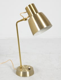 SWEDISH BRASS TONE TABLE LAMP C. 1970S