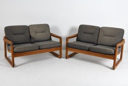 PAIR OF HOLSTEBRO DANISH TEAK SOFAS