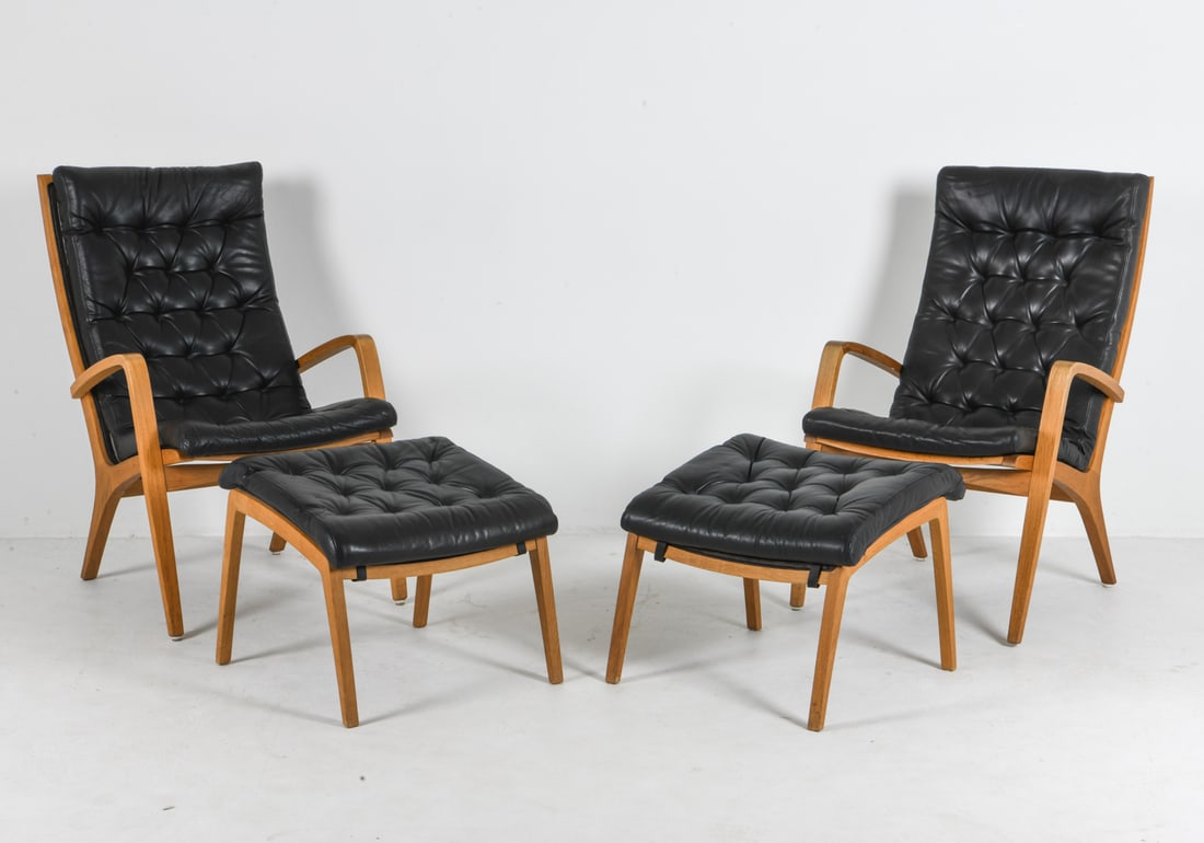 SCHOU ANDERSEN "ARA" LOUNGE CHAIRS & OTTOMANS (1 of 12)