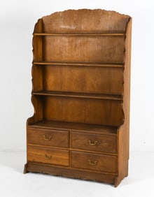 SCANDINAVIAN OAK BOOKCASE C. 1970S