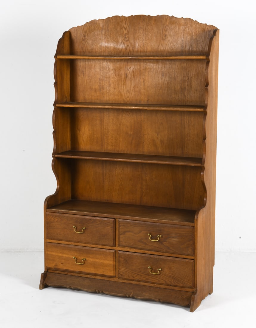 SCANDINAVIAN OAK BOOKCASE C. 1970S (1 of 11)