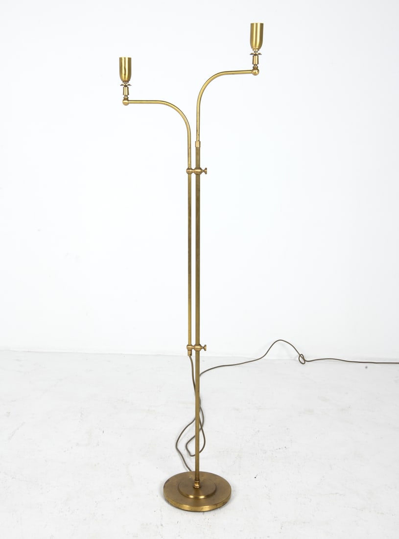 SCANDINAVIAN BRASS FLOOR LAMP C. 1970S (1 of 12)