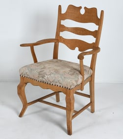 HENNING KJAERNULF "RAZORBLADE" OAK ARMCHAIR