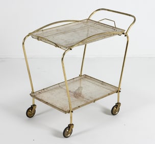 MID-CENTURY SCANDINAVIAN BAR CART C. 1970S