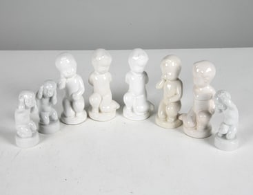 B & G DANISH CERAMIC FIGURES GROUPING