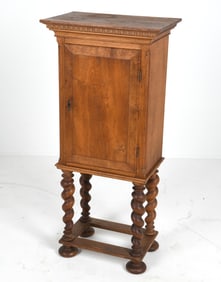 BAROQUE STYLE SCANDINAVIAN OAK CABINET
