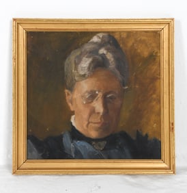 SCANDINAVAIN PORTRAIT OF A WOMAN O/B