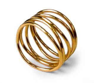 ELSA PERETTI FOR TIFFANY & CO 18K GOLD WAVE RING
