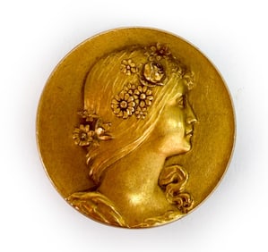 ART NOUVEAU 14K GOLD BROOCH