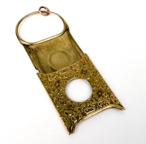 DECO 10K GOLD GUILLOTINE CIGAR CUTTER