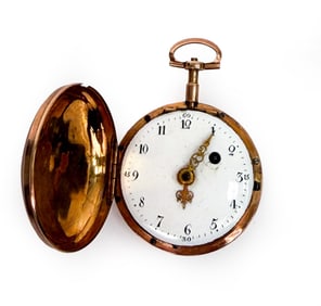 MINI FRENCH EARLY 19TH C. GOLD POCKET WATCH