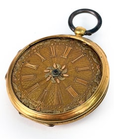 18K GOLD HALF-HUNTER POCKET WATCH