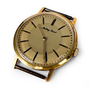 VINTAGE MATHEY-TISSOT 18K GOLD MEN'S WATCH
