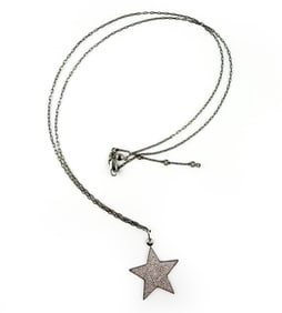 HENRI BENDEL ROCKS CRYSTAL STAR PENDANT NECKLACE