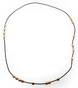 STYLE OF ROBERT LEE MORRIS ROSE GOLD-TONE NECKLACE