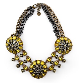 STELLA & DOT COSTUME BIB NECKLACE