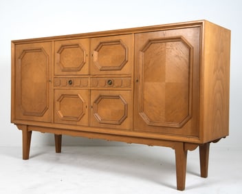 HENNING KJAERNULF STYLE OAK SIDEBOARD C. 1970S