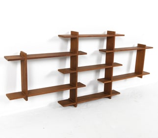 DANISH TEAK WALL SHELF C. 1970S