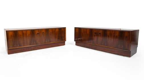 PAIR STYLE OF BROUER DANISH ROSEWOOD SIDEBOARDS