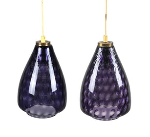 STYLE OF JO HAMMERBORG GLASS PENDANT LIGHTS