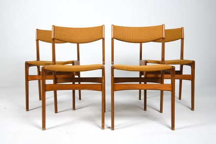 (4) ERIK BUCH DANISH TEAK DINING CHAIRS C. 1960S