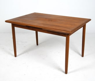 DANISH TEAK EXTENDING DINING TABLE C. 1960S