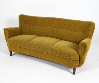 STYLE OF CARL MALMSTEN WOOL SOFA C. 1960S