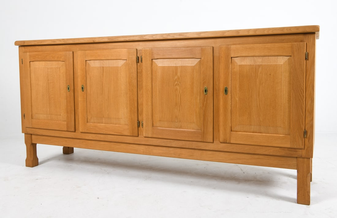 MANNER OF HENNING KJAERNULF OAK SIDEBOARD C. 1960S (1 of 19)