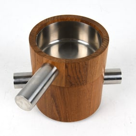PAUL PEDERSEN TEAK & STAINLESS COOKWARE GROUPING