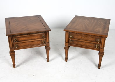 PAIR OF WEIMAN WALNUT SIDE TABLES C. 1970S