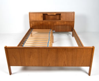 DANISH TEAK BED FRAME C. 1960S
