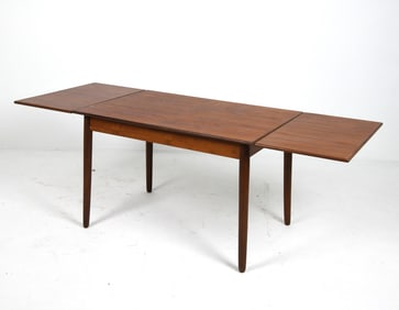 DANISH TEAK EXTENDING DINING TABLE C. 1960S