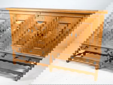 HENNING KJAERNULF DANISH OAK SIDEBOARD C. 1960S