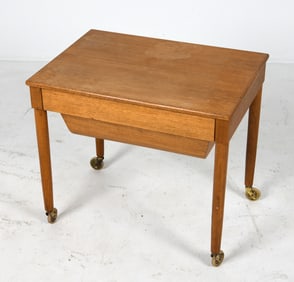 DANISH TEAK SEWING TABLE C. 1960S