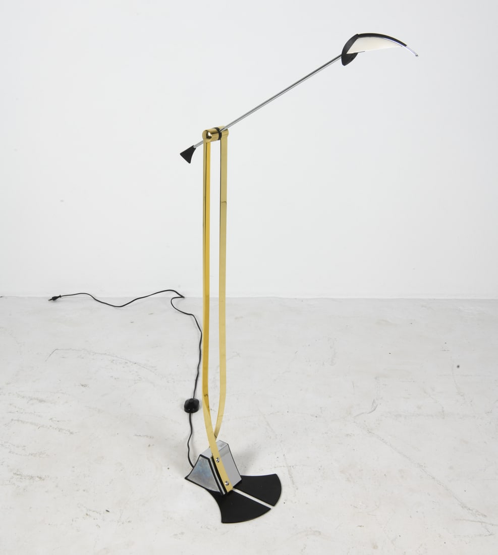 BRILIANT LEUCHTEN BRASS FLOOR LAMP C. 1970S (1 of 16)