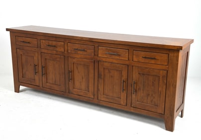 SCANDINAVIAN OAK BUFFET SIDEBOARD