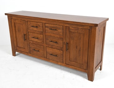 SCANDINAVIAN OAK SIDEBOARD CABINET