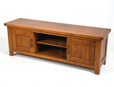 SCANDINAVIAN OAK CONSOLE CABINET