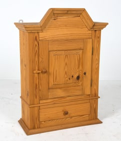 SCANDINAVIAN PINE WALL CABINET C. 1970S