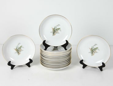 K & A KRAUTHEIM GERMAN PORCELAIN PLATES C. 1970S