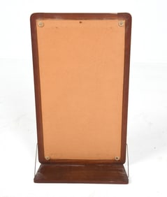 DANISH TEAK MIRROR WALL SHELF FRAME C. 1960S