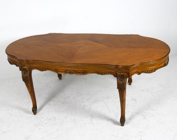 FRENCH LOUIS XV STYLE WALNUT TABLE 20TH C.
