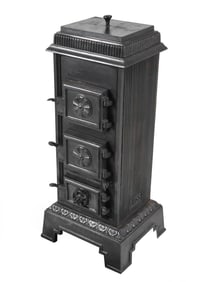 ERNST VOSS CAST IRON WOOD BURNING STOVE