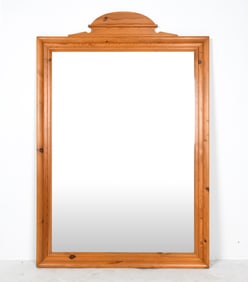 DANISH PINE WALL MIRROR C. 1970S