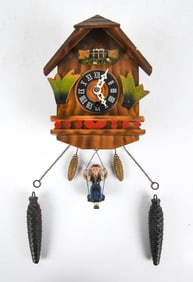 VINTAGE GERMAN CUCKOO CLOCK C. 1950S